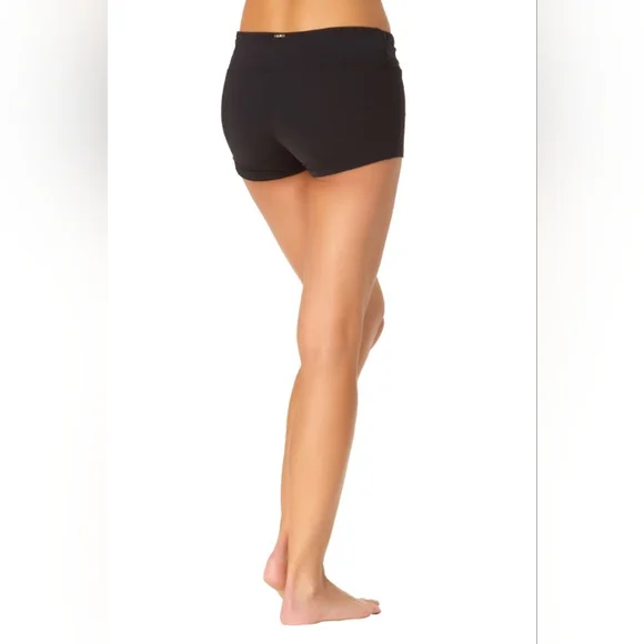 Anne Cole Black Twist Front Boy Short NWT Sz L - Picture 4 of 8